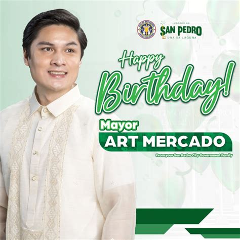 The City Government of San Pedro cordially greets a Happy Birthday .